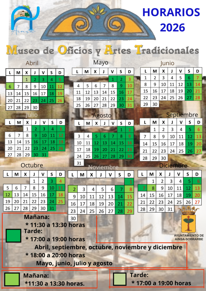 Horarios 2026